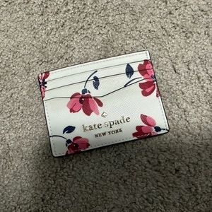 Kate Spade | Floral White Card Holder | NEW